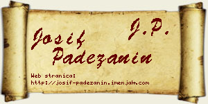 Josif Padežanin vizit kartica